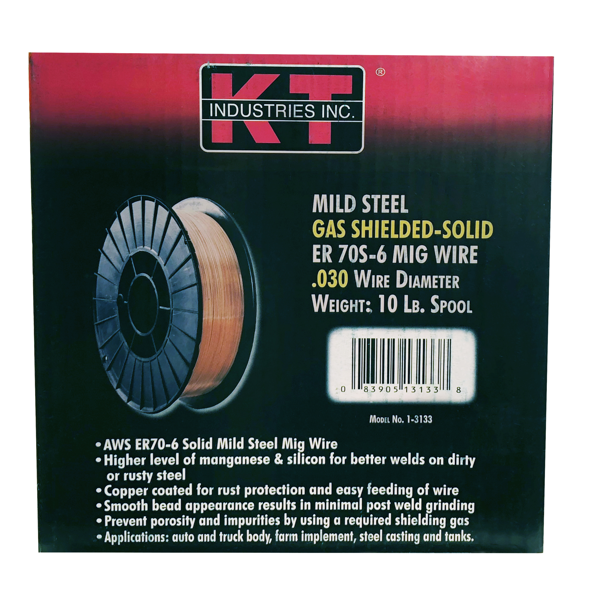 K-T Industries MIG Wire — .030, 10 Lbs., ER70S-6, Model# 1-3133